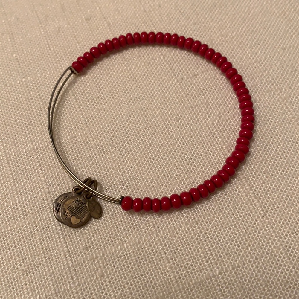 Alex & Ani beaded bracelet red